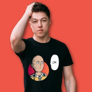 Saitama OK anime tshirt