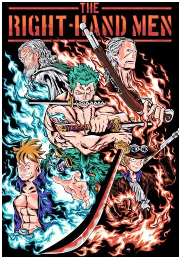 Right hand men one piece poster wall