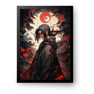Itachi Uchiha dark Poster with frame