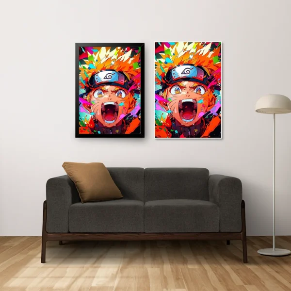 Naruto Rage chibi colorful wall Poster