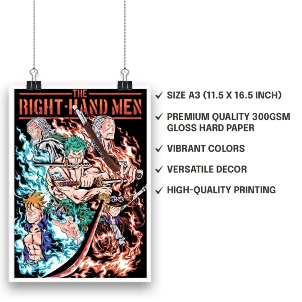 Right hand men one piece poster wall